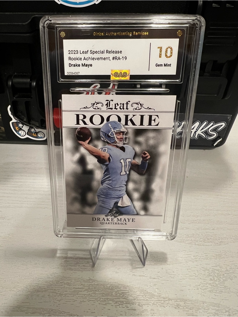 Drake Maye rookie GAS 10 card